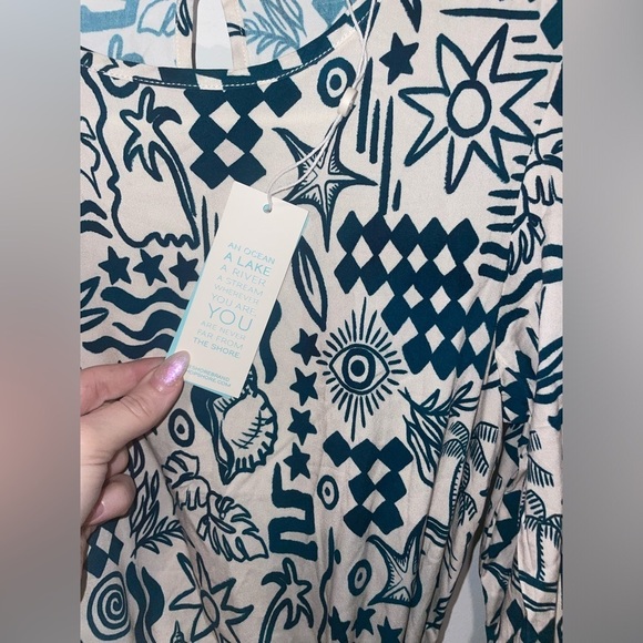 New! Shore Riviera Nautical Dress in Pacific Blues 🧿🌊 ⚓️ XS NWT! - Picture 9 of 11